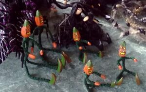 Three Fairies pumpkin men