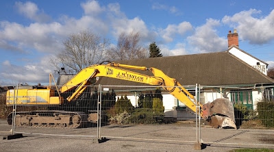 bulldozer at the vine