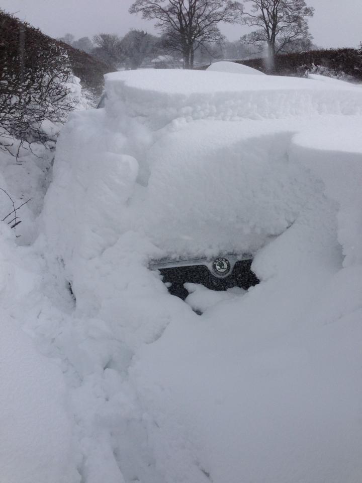 I think there's car under there! Stallington Lane near Rough Close by Giles Holloway