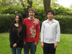 Adrian Summersell with Skevi Kouloumbri and Ronald Lim