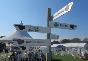 Food festival sign