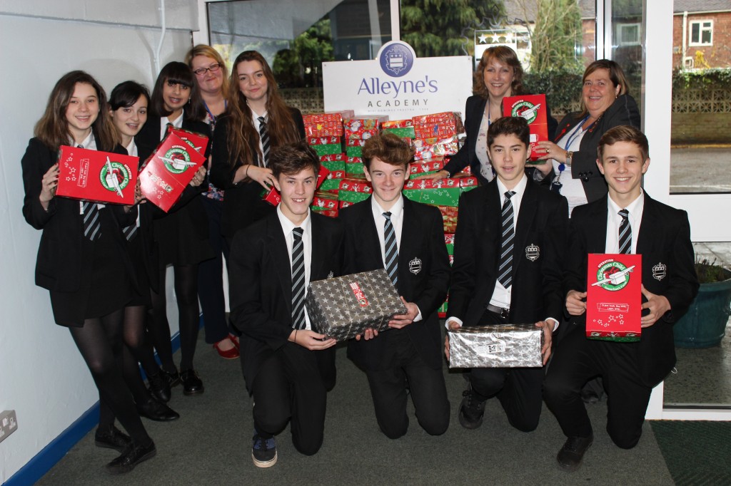 Alleyne's Academy Operation Christmas Child shoebox appeal