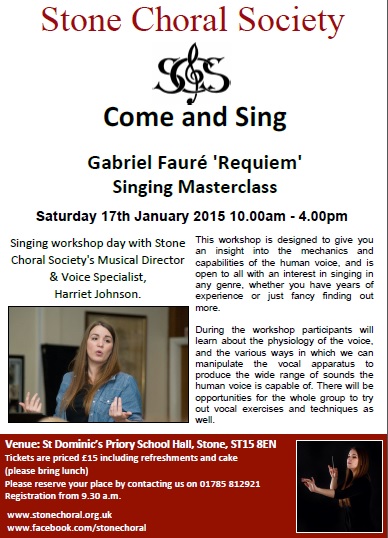 Stone Choral Society Come and SIng
