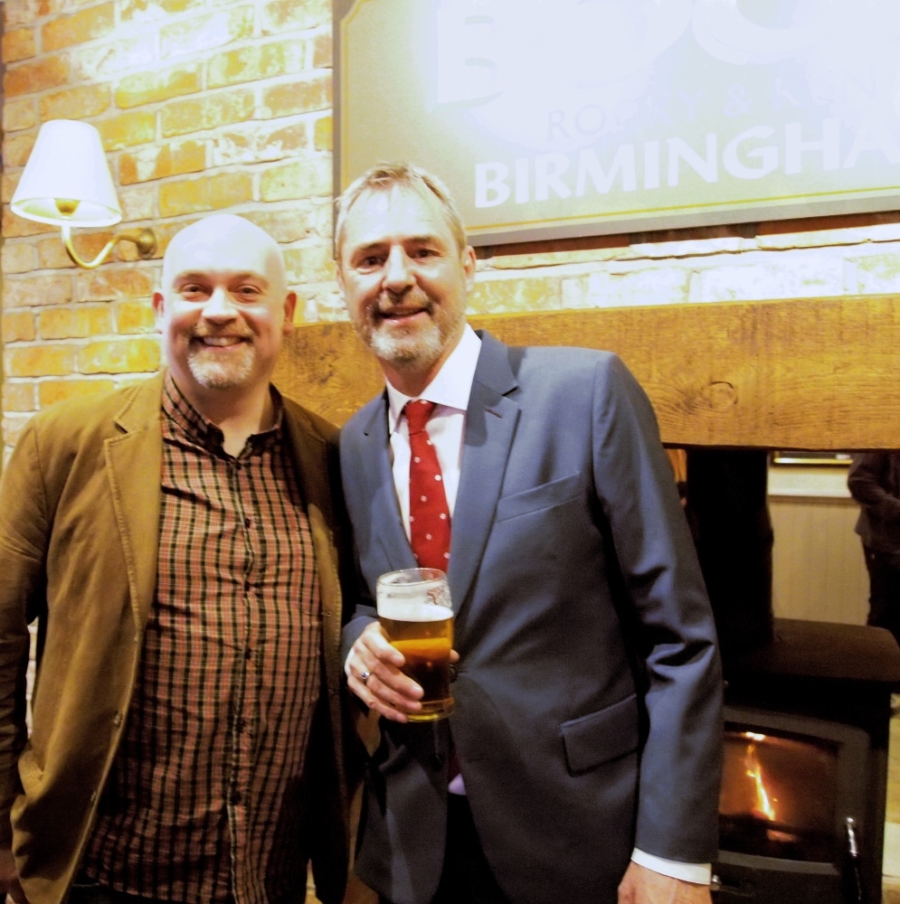 A Little Bit of Stone reporter Kris Grainger with Neil Morrissey