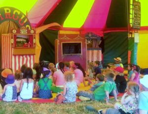 Joseph Peek, 12, will be the youngest performer at the festival. He performed his Punch & Judy in the kids' field at Glastonbury