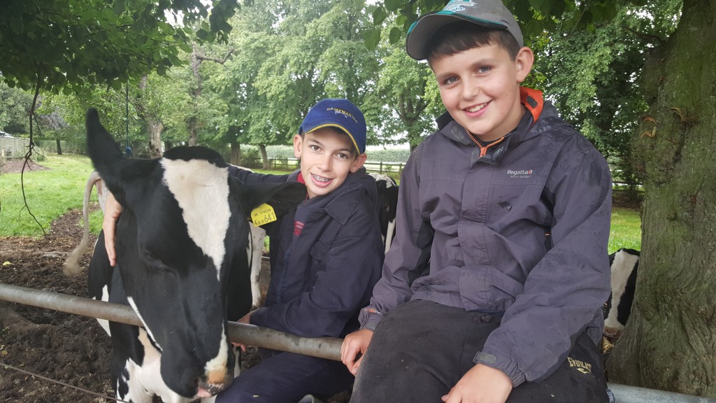 Joel Dart, left, and Dan Weaver at Aston Pool Farm