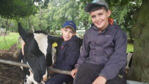 Joel Dart, left, and Dan Weaver at Aston Pool Farm