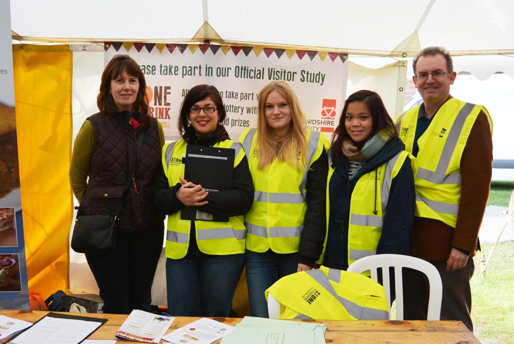 Members of the Staffordshire University survey team