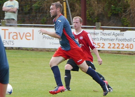 Old Boys goalscorer Danny Heard