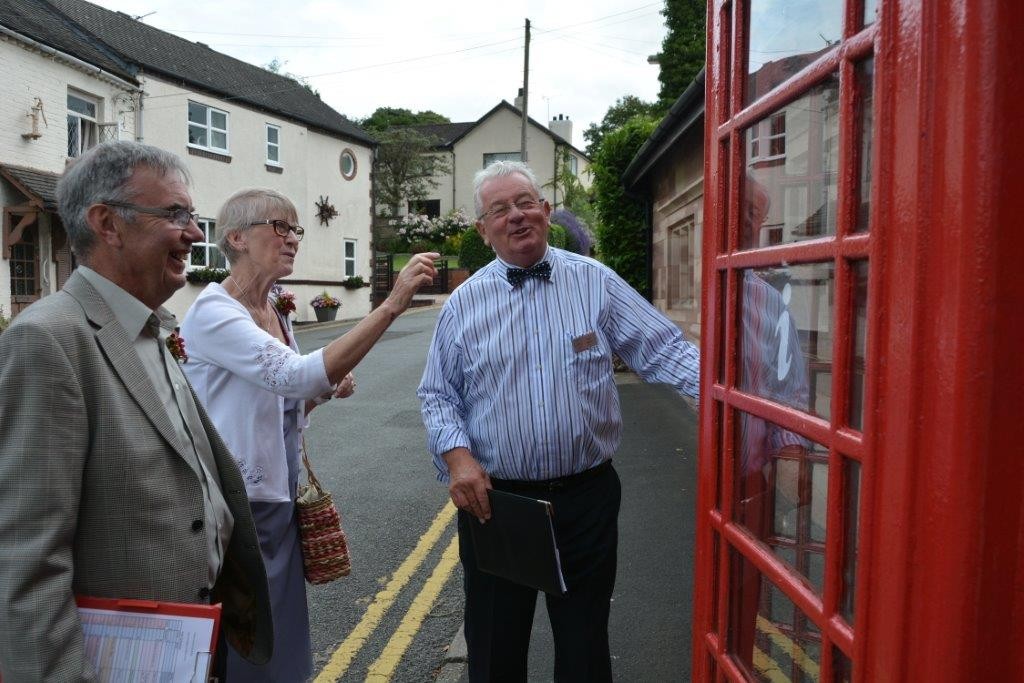 Judges were impressed with the telephone box information point!
