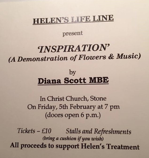 Flower arranging demonstration