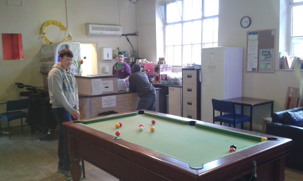 Stone youth cafe currently runs on Tuesday evenings
