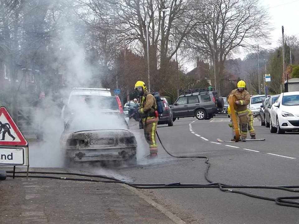 car fire