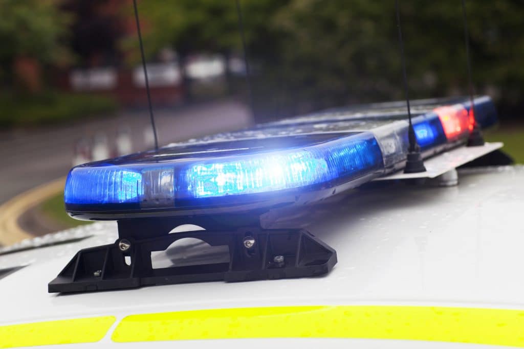 Staffordshire Police - Car rooflight closeup