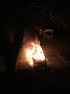 Morrisons car fire