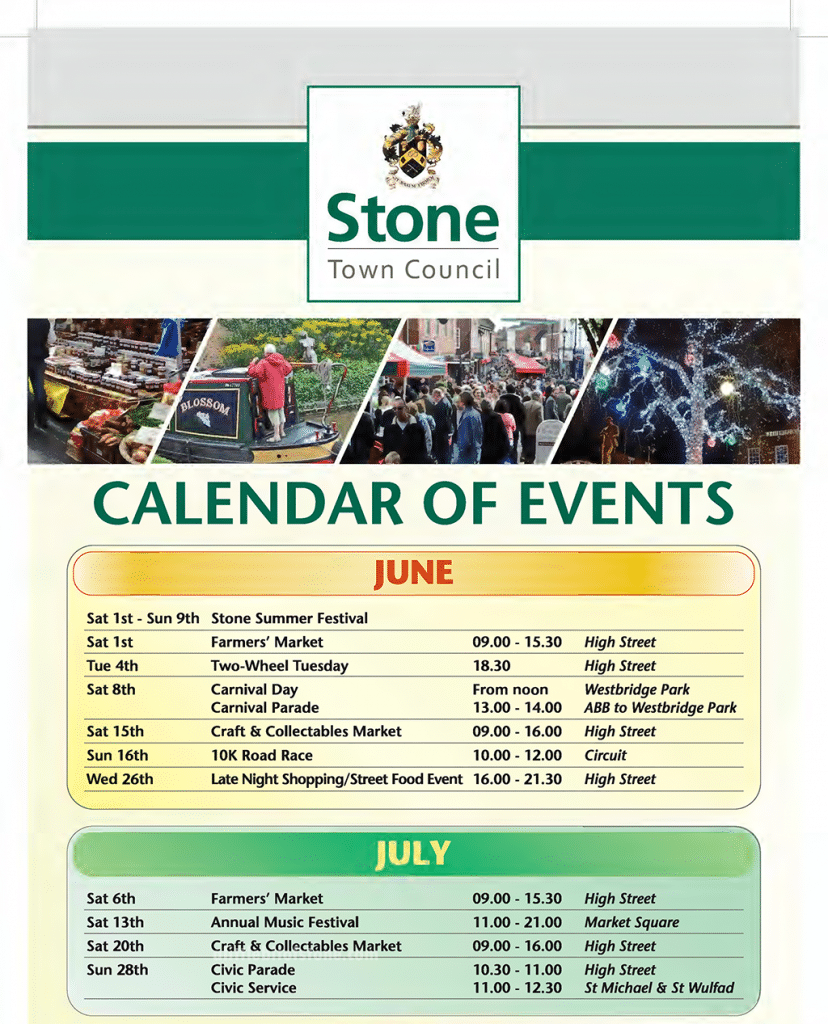 2019 Stone Town Events Calendar 1