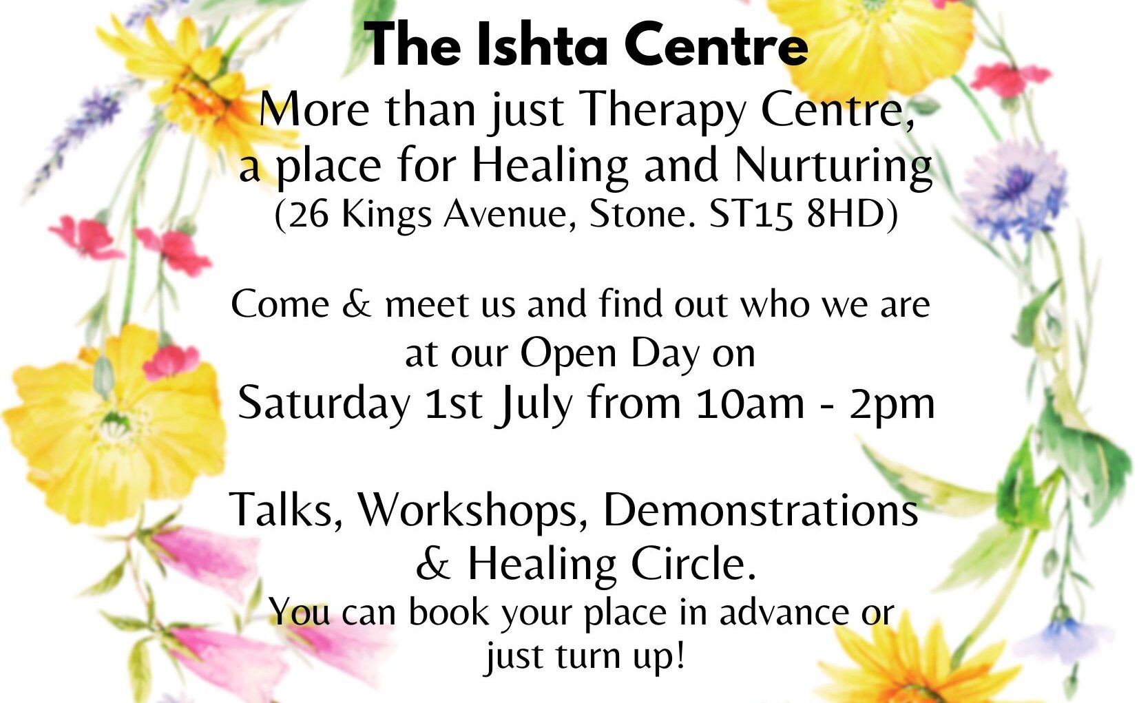 The Ishta Centre Open Day