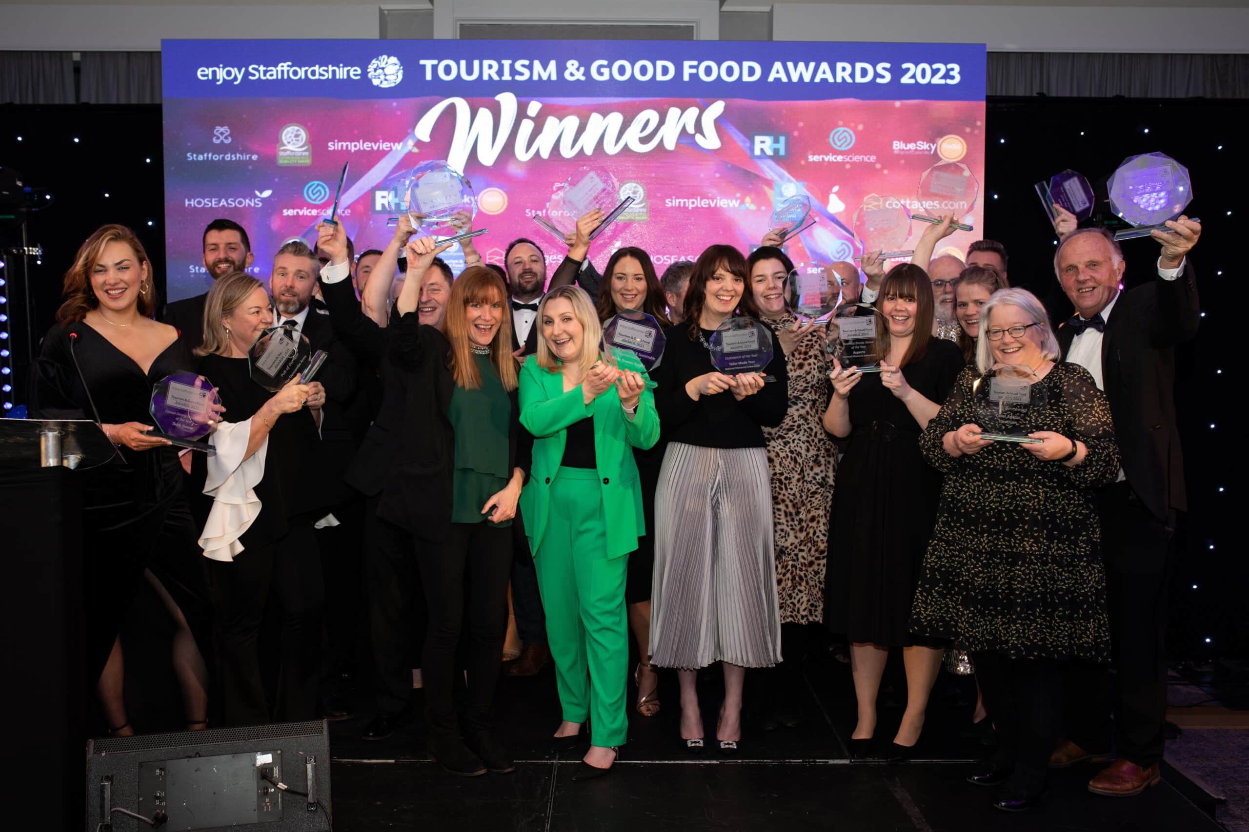 Winners of the 2023 Enjoy Staffordshire Tourism Awards