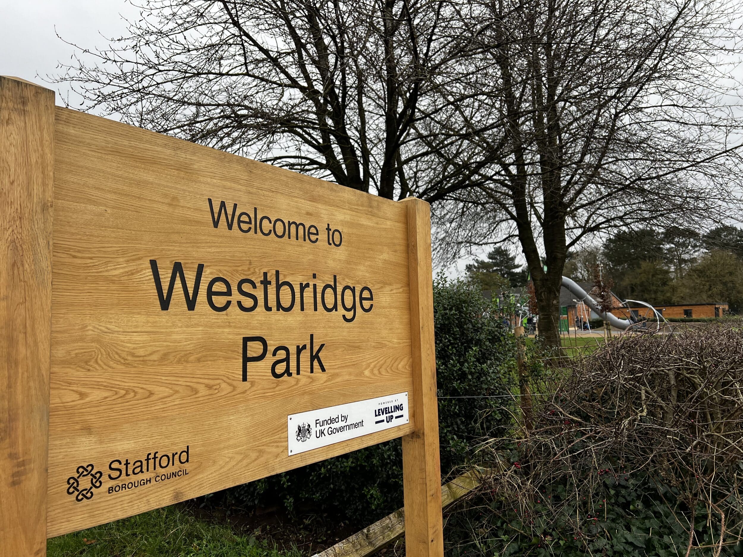 New sign at Westbridge Park