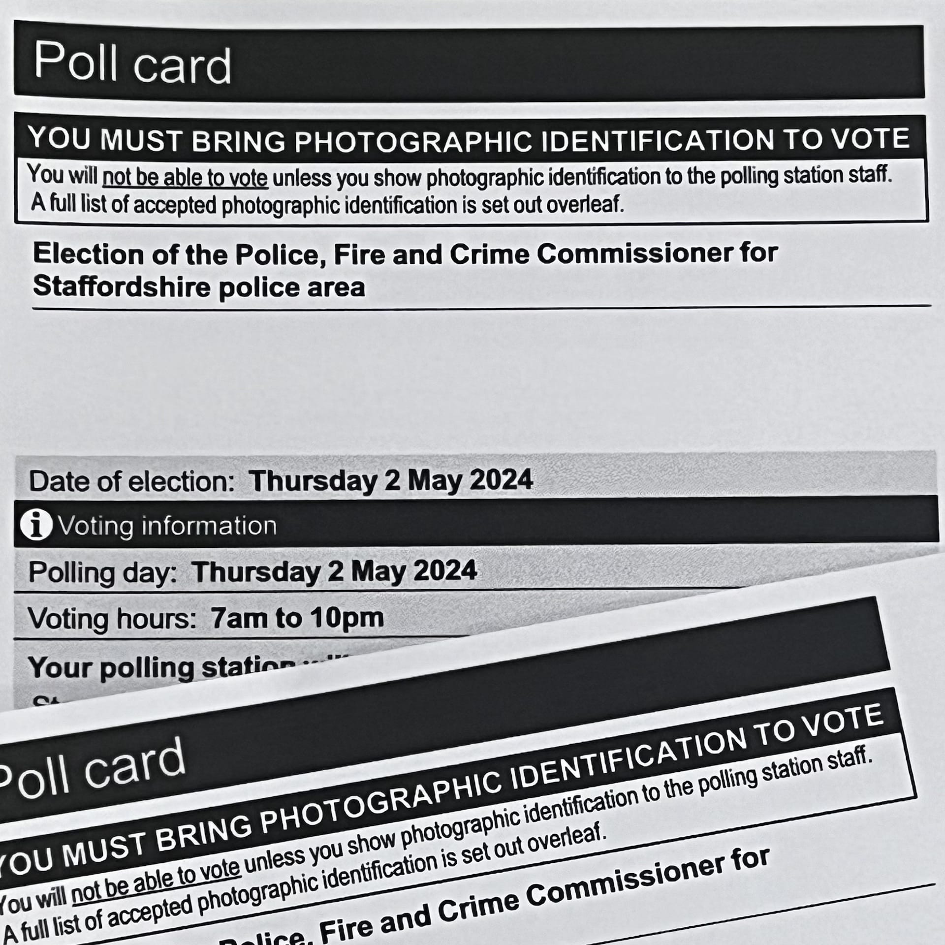 PFCC Voting Card