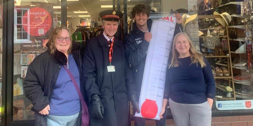 Salvation Army Staff, Volunteers and Adam Burgess