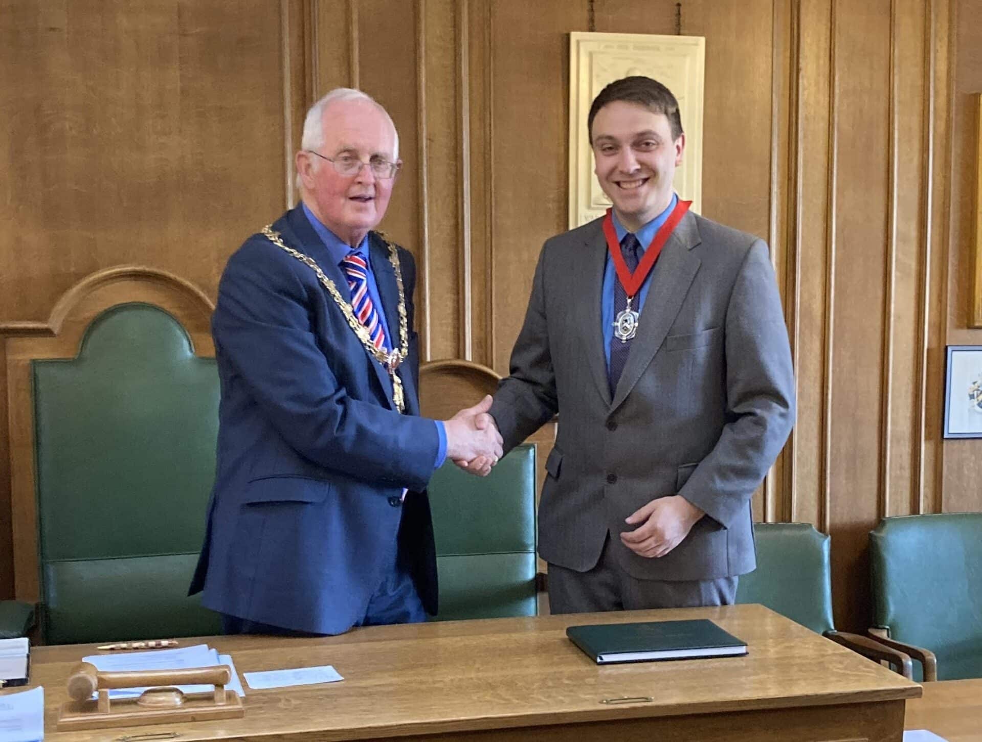 Stone Mayor Philip Leason and Deputy Mayor Jason Metters