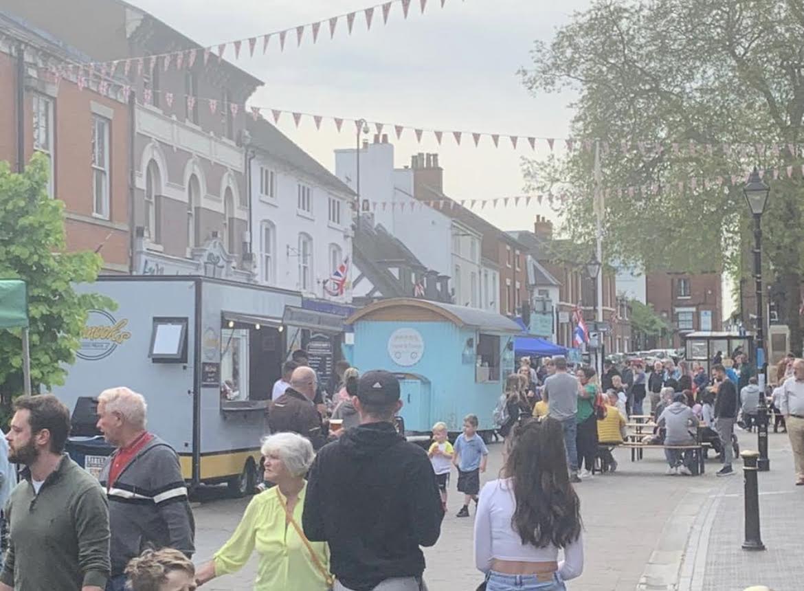 Stone Street Food event at the top of Stone High Street