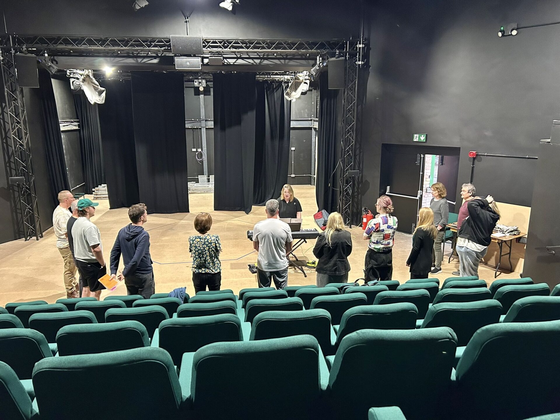 A recent Shakespeare in Love reheasal at Crown Wharf Theatre