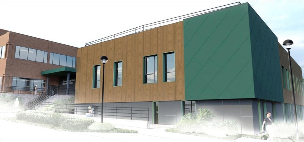 An image of how the proposed new breast care unit at Stafford_'s County Hospital could look included in the planning statement submitted to Stafford Borough Council