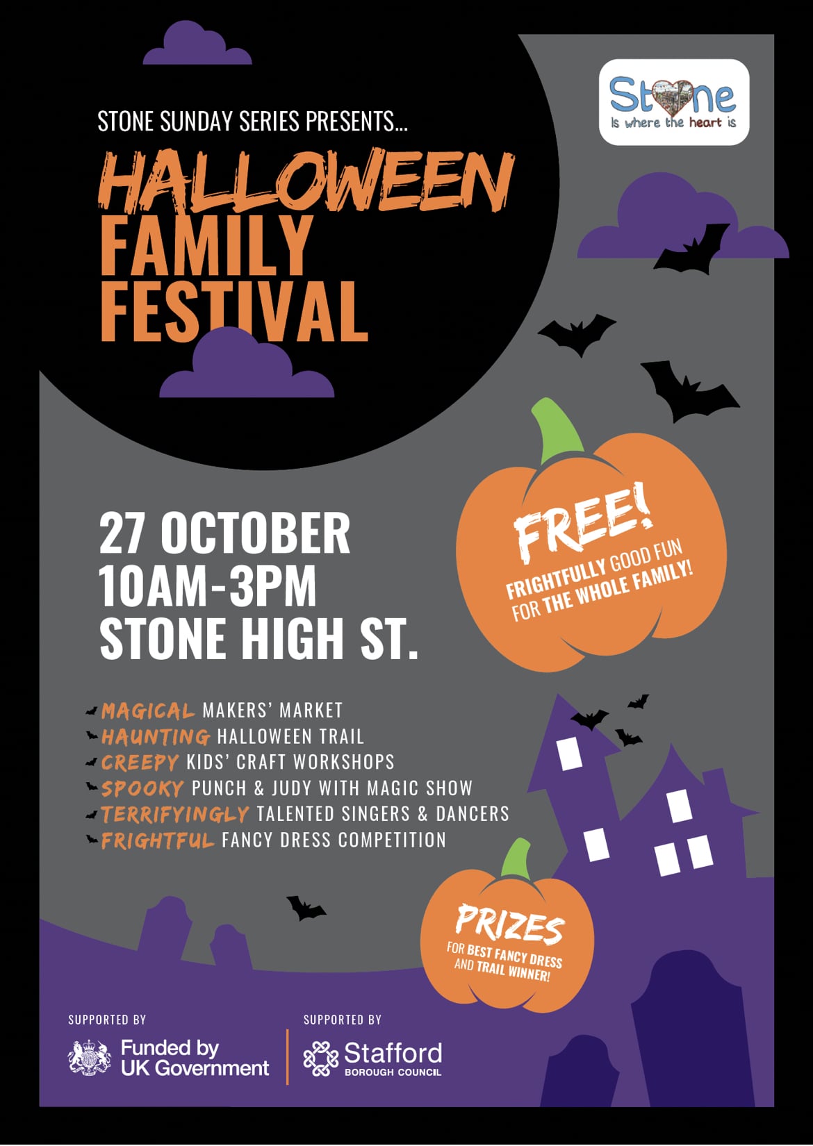 Stone Family Halloween Festival Poster