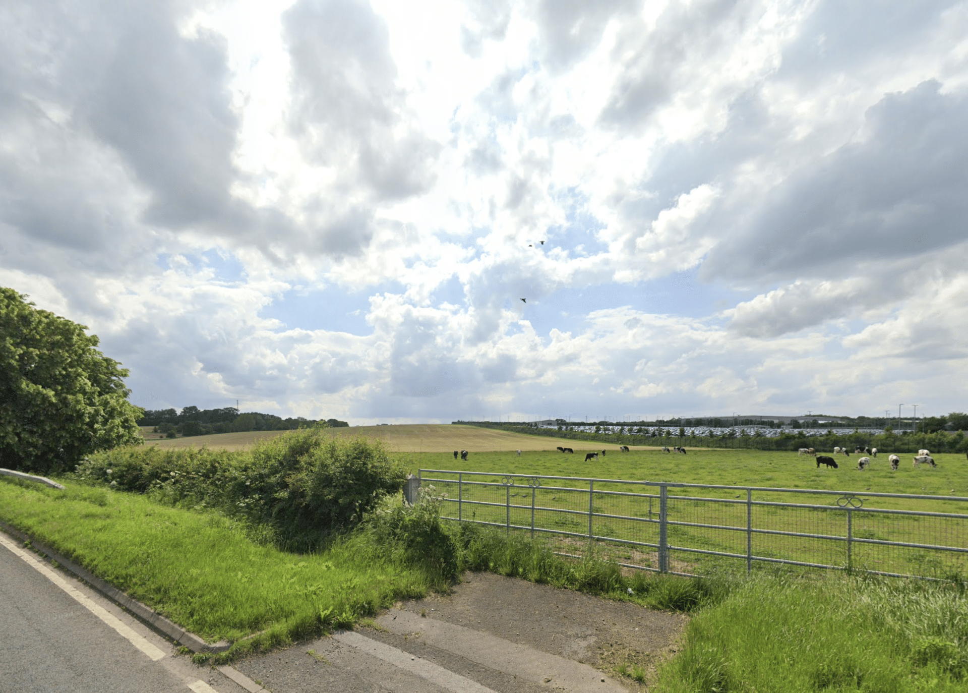 Site view from the A34