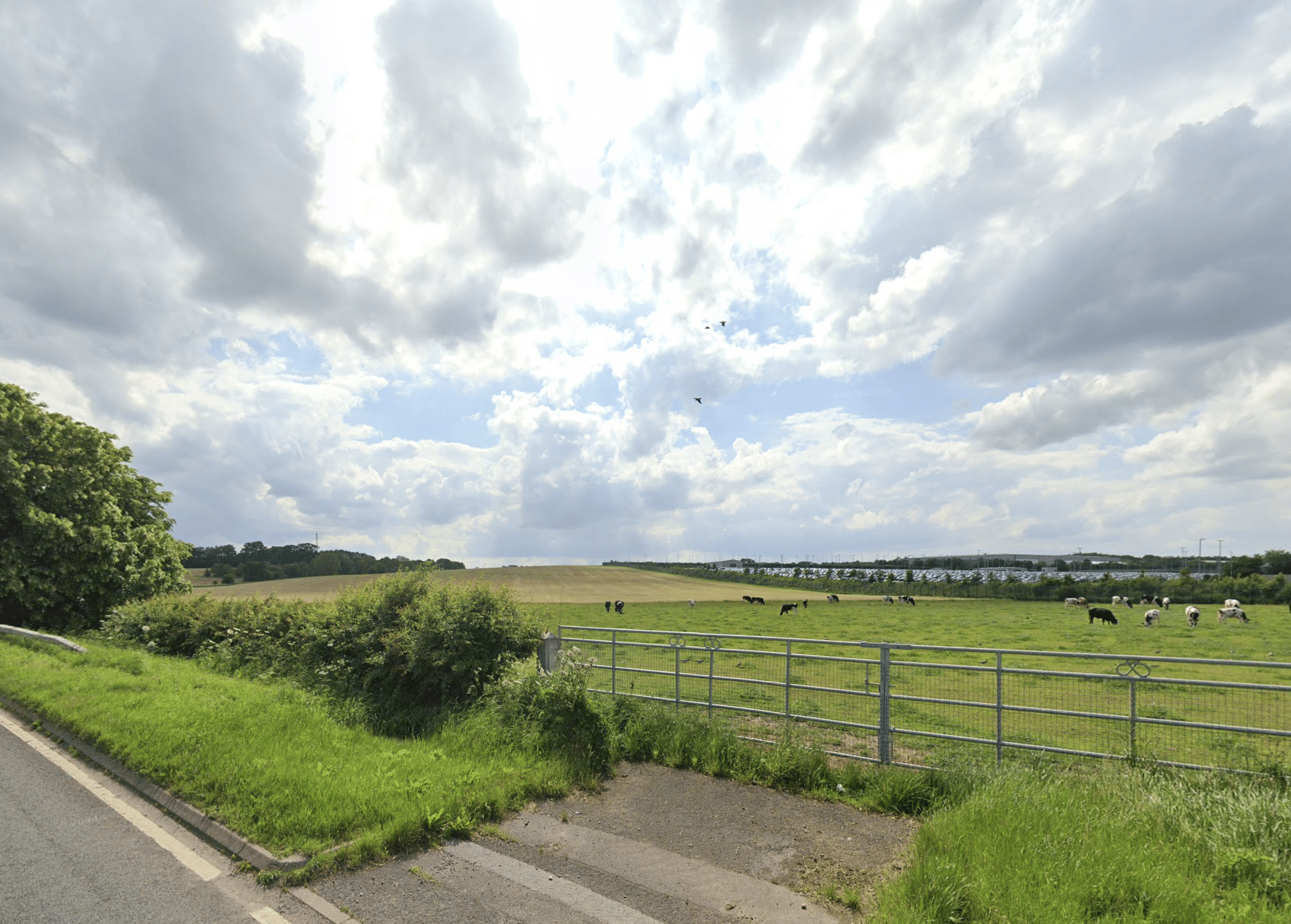 Site view from the A34