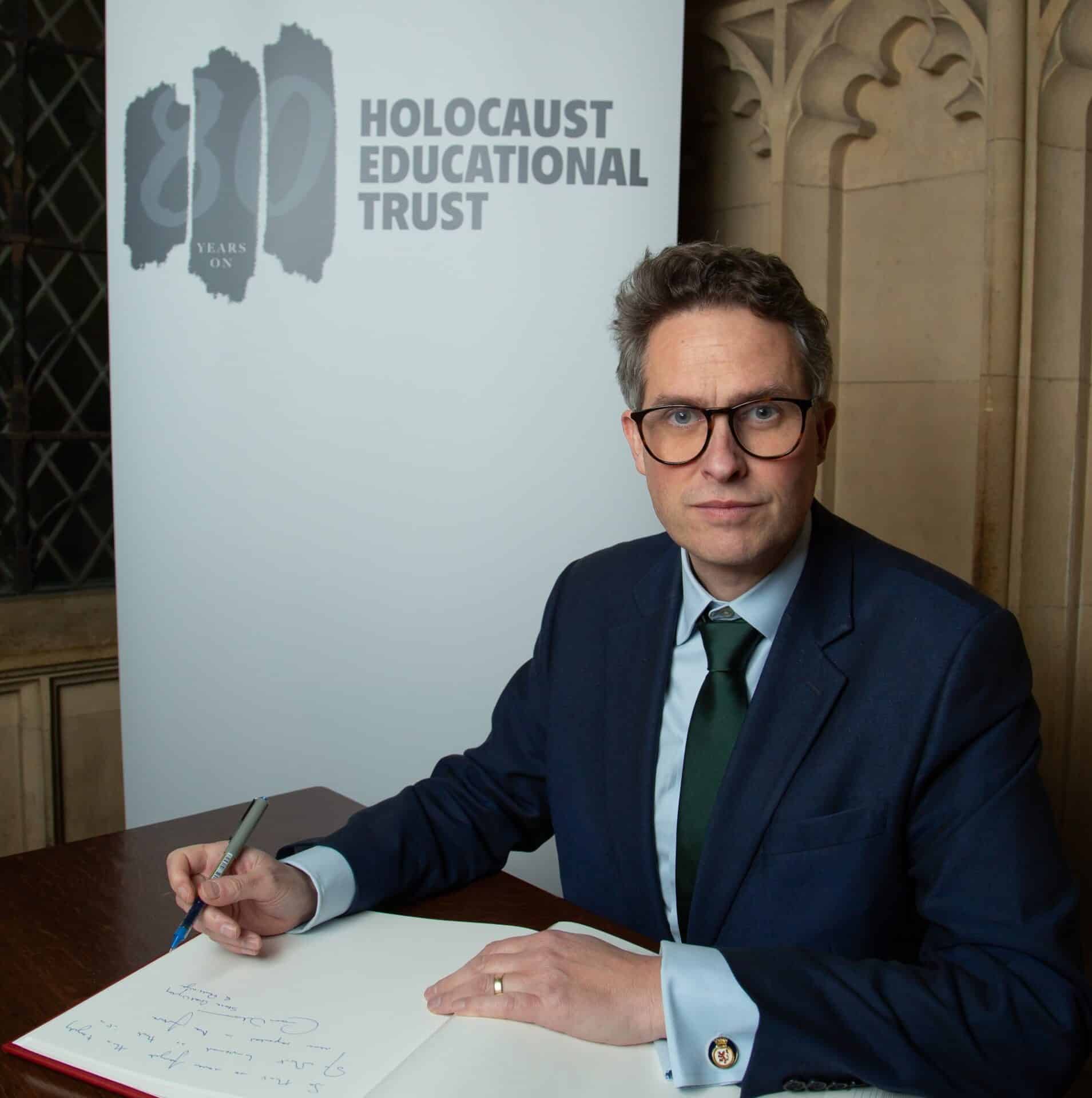 Sir Gavin Williamson signs Book of Commitment