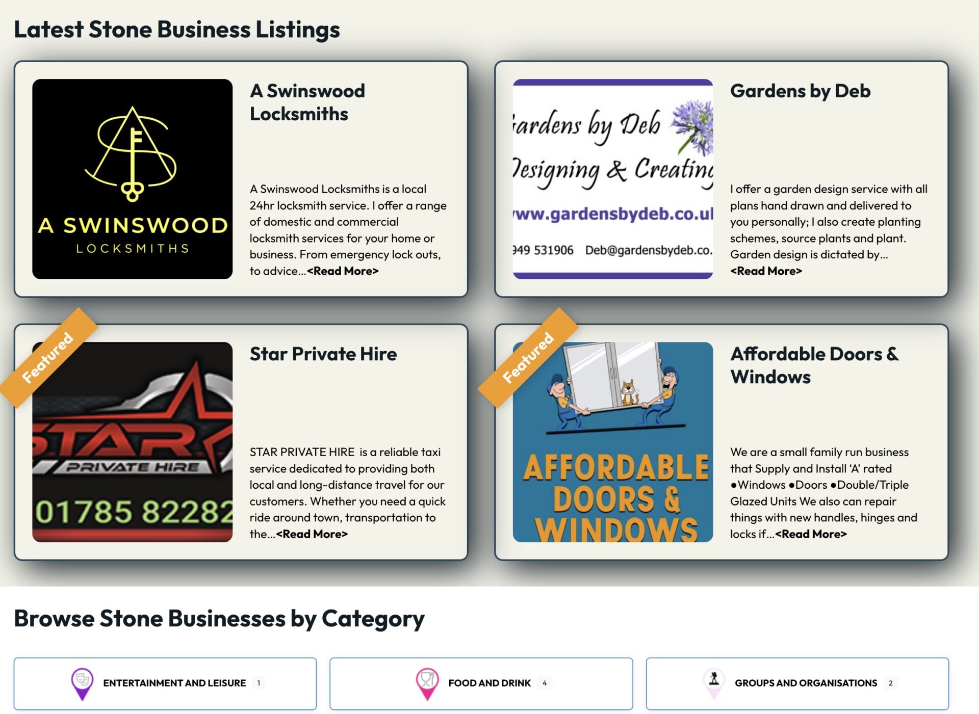 Stone Business Directory