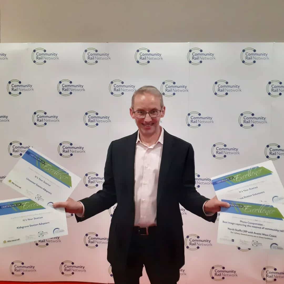 Chair, David Dowbenko, accepting the awards