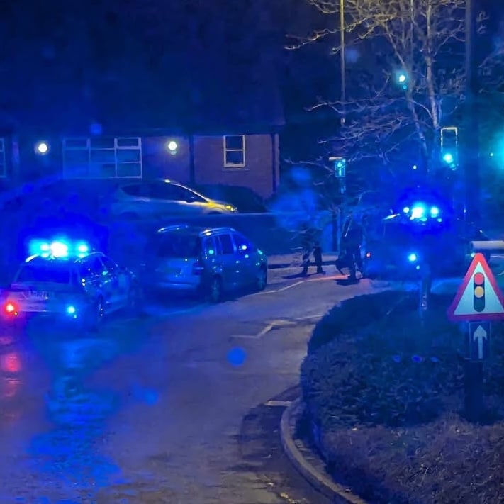 Police stop on Christchurch Way