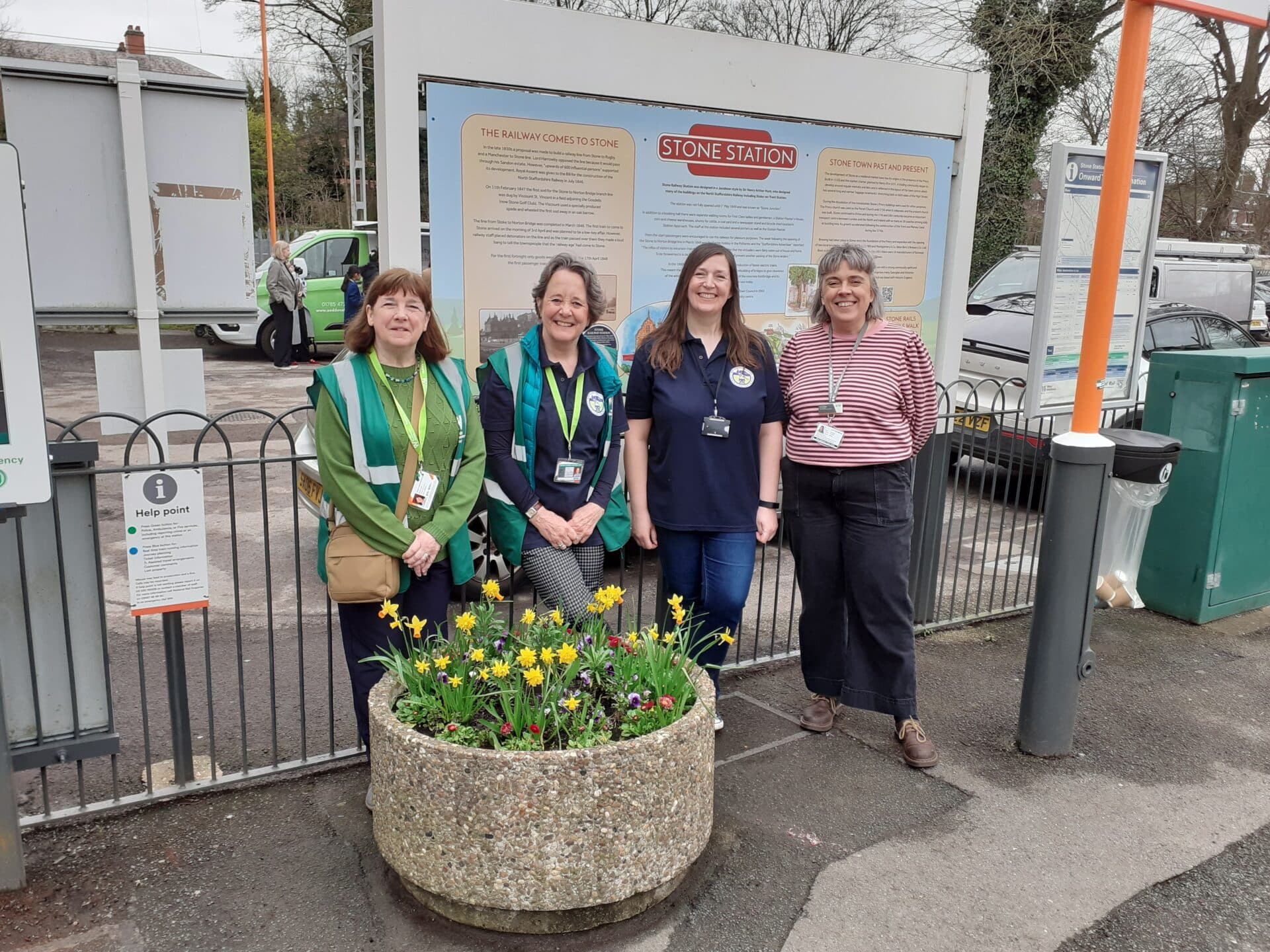 Volunteers at Stone Station