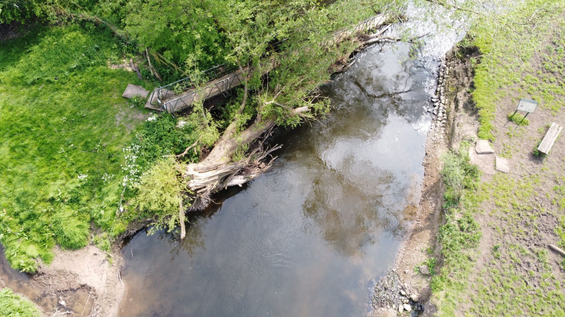 Aston to Burston Bridge Drone View