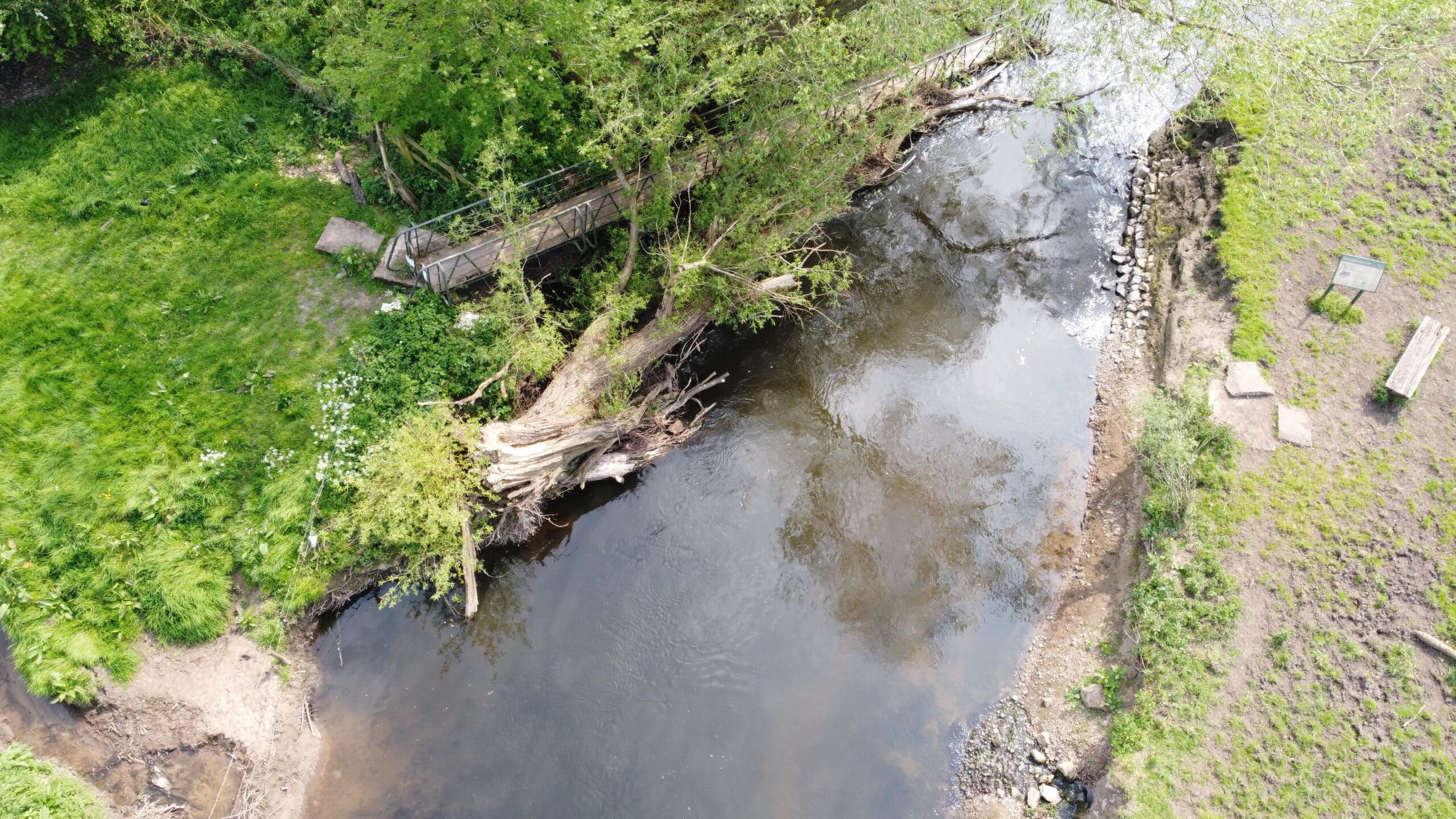 Aston to Burston Bridge Drone View
