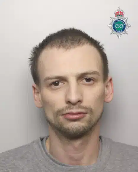 Custody image of Jack Insley, jailed for theft and weapon possession in Stone case.