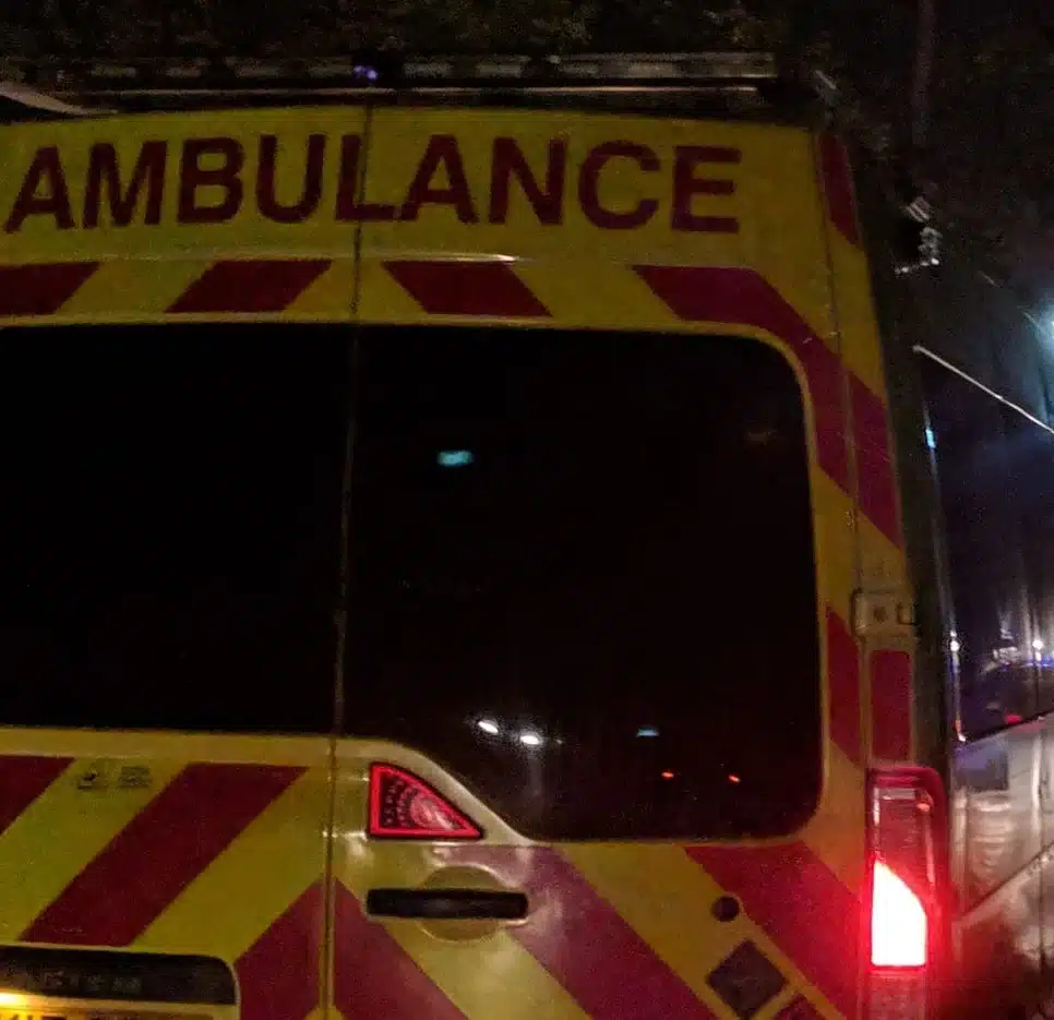 Ambulance at night