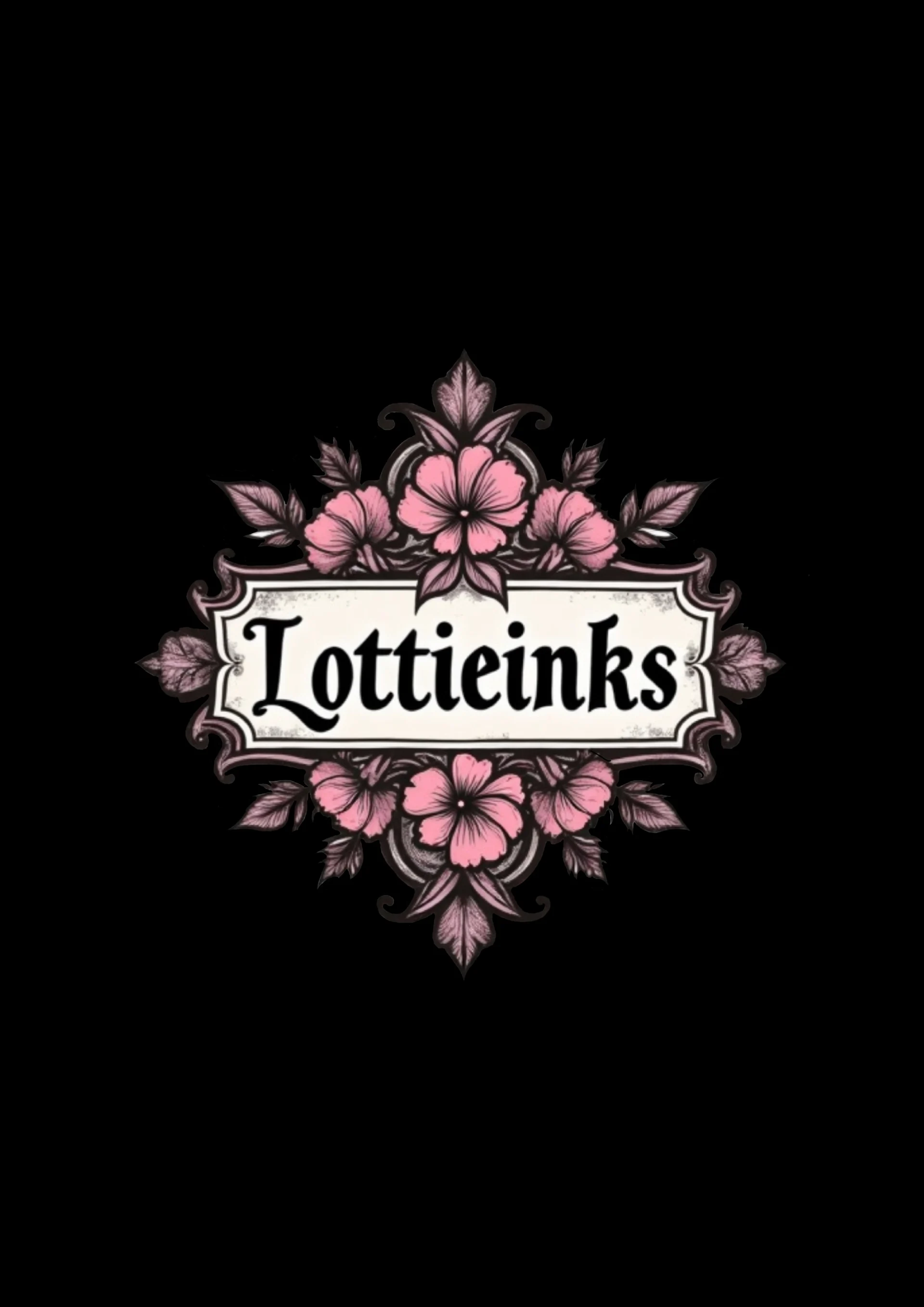 The official Lottieinks logo representing creativity and individuality in tattoo art.