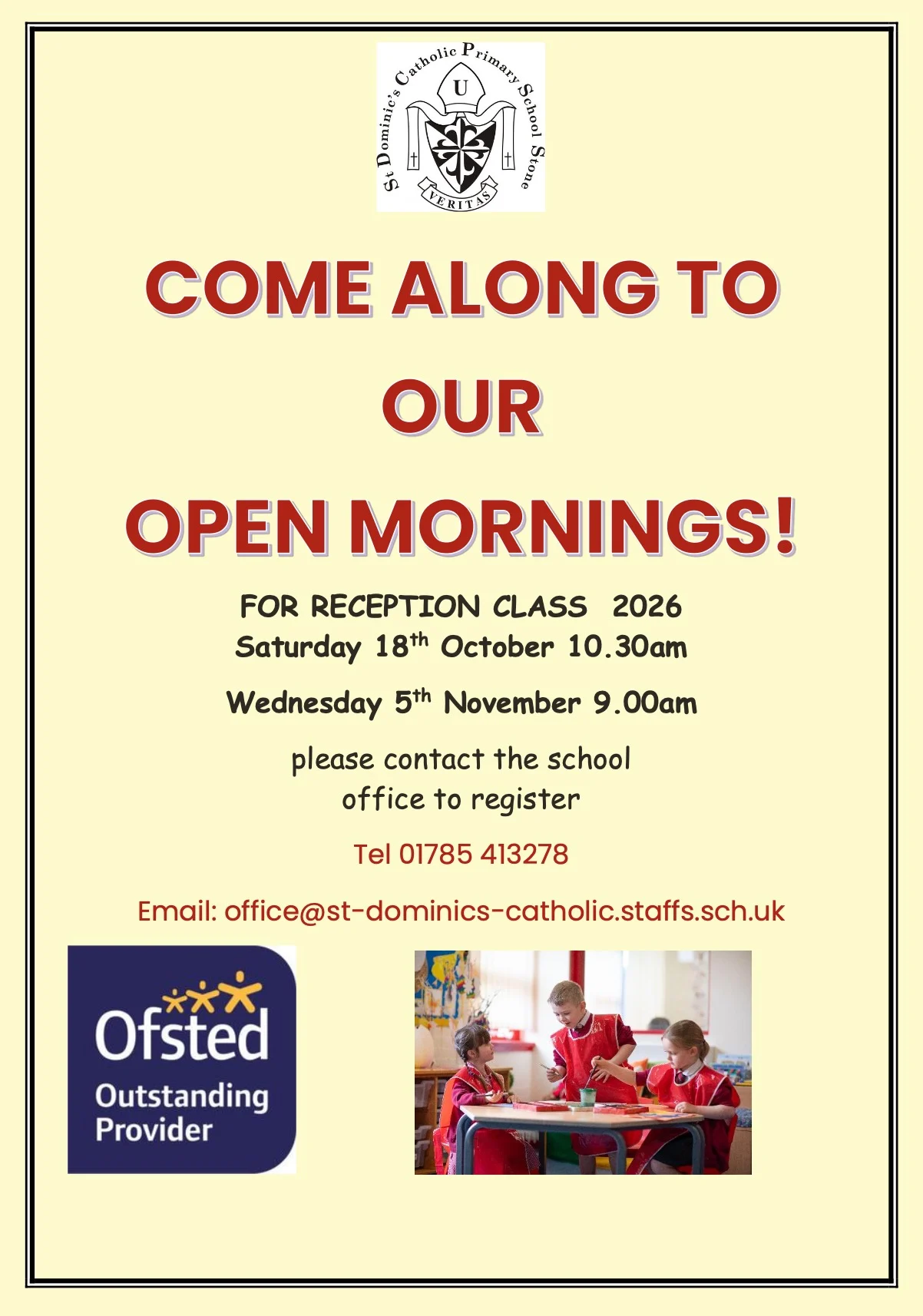 St Dominics Primary Poster