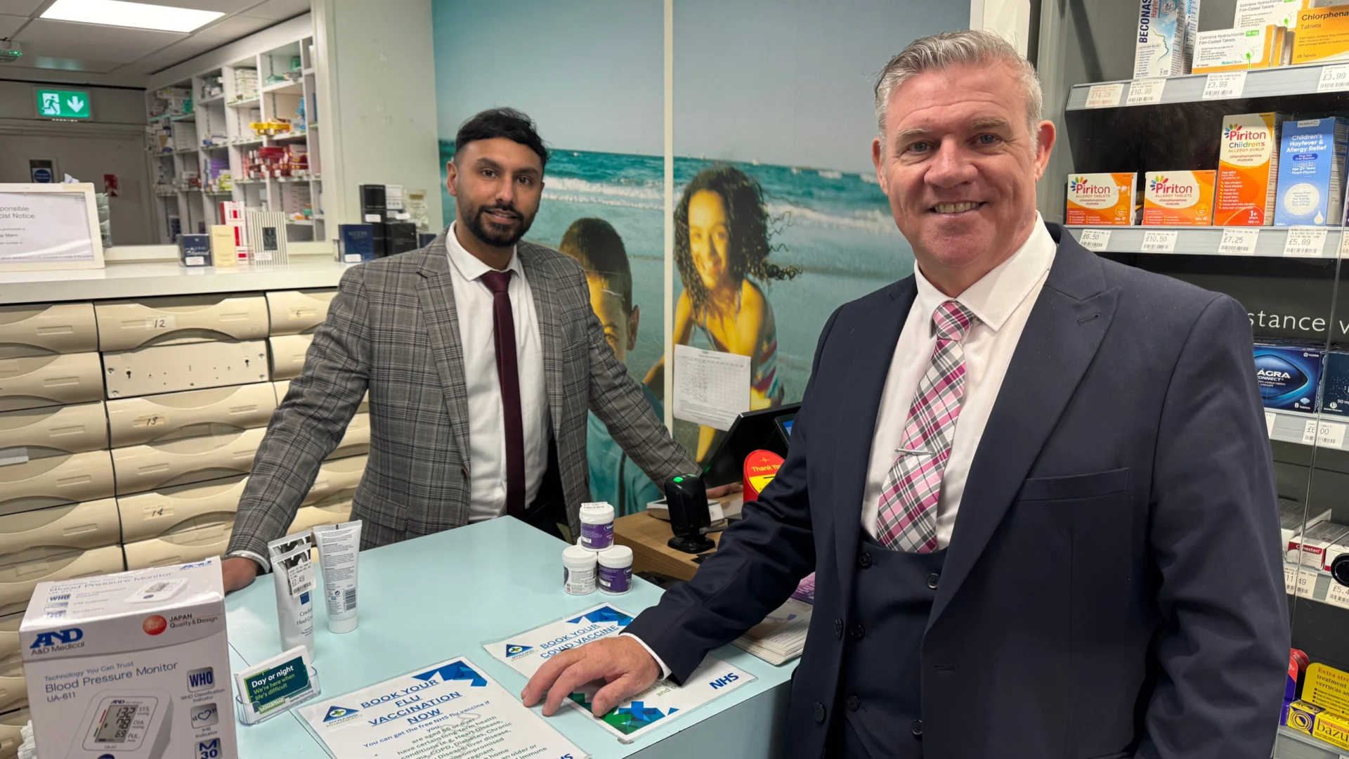 Anthony Screen and Amardeep Mann in Pyramid Pharmacy