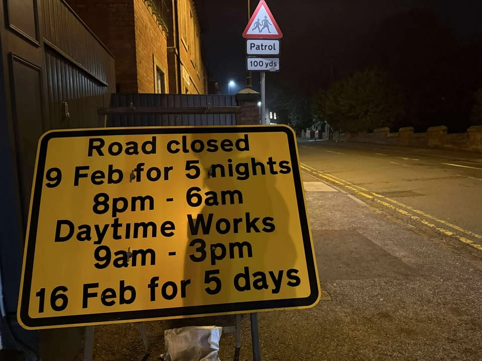Road Work Sign