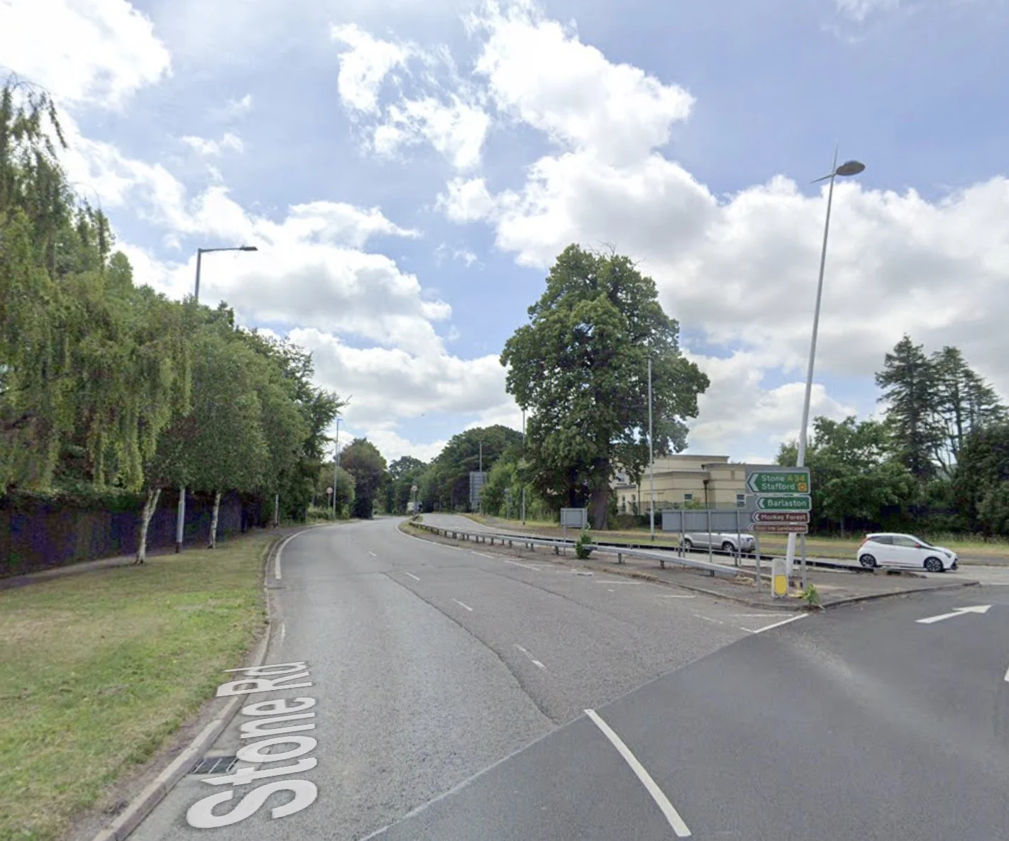 A34 Southbound from Trentham Roundabout