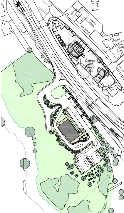 A proposed plan of the EV charging hub site north of Stone submitted as part of the planning application to Stafford Borough Council