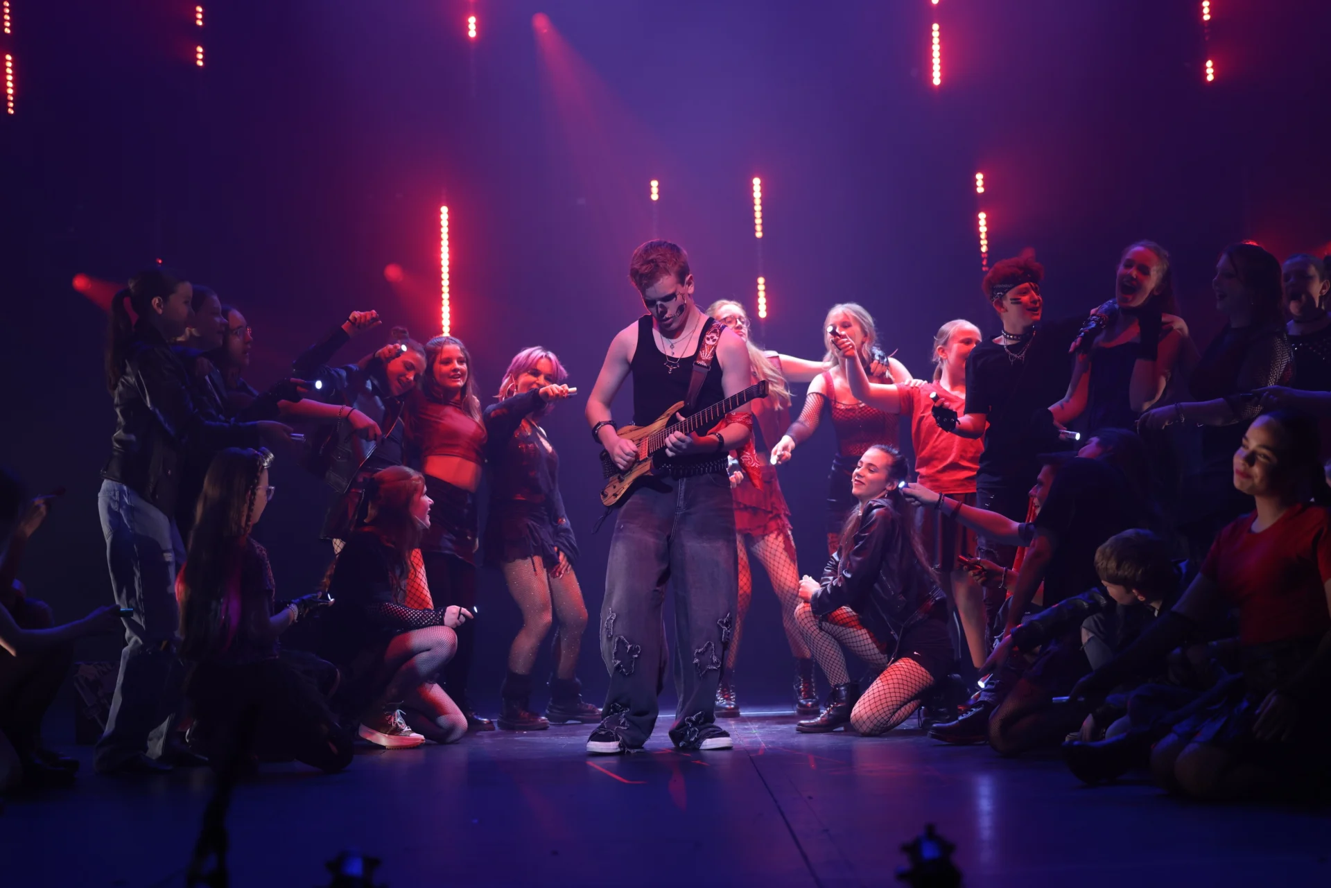 Rooftop Studios' students performing in a recent show