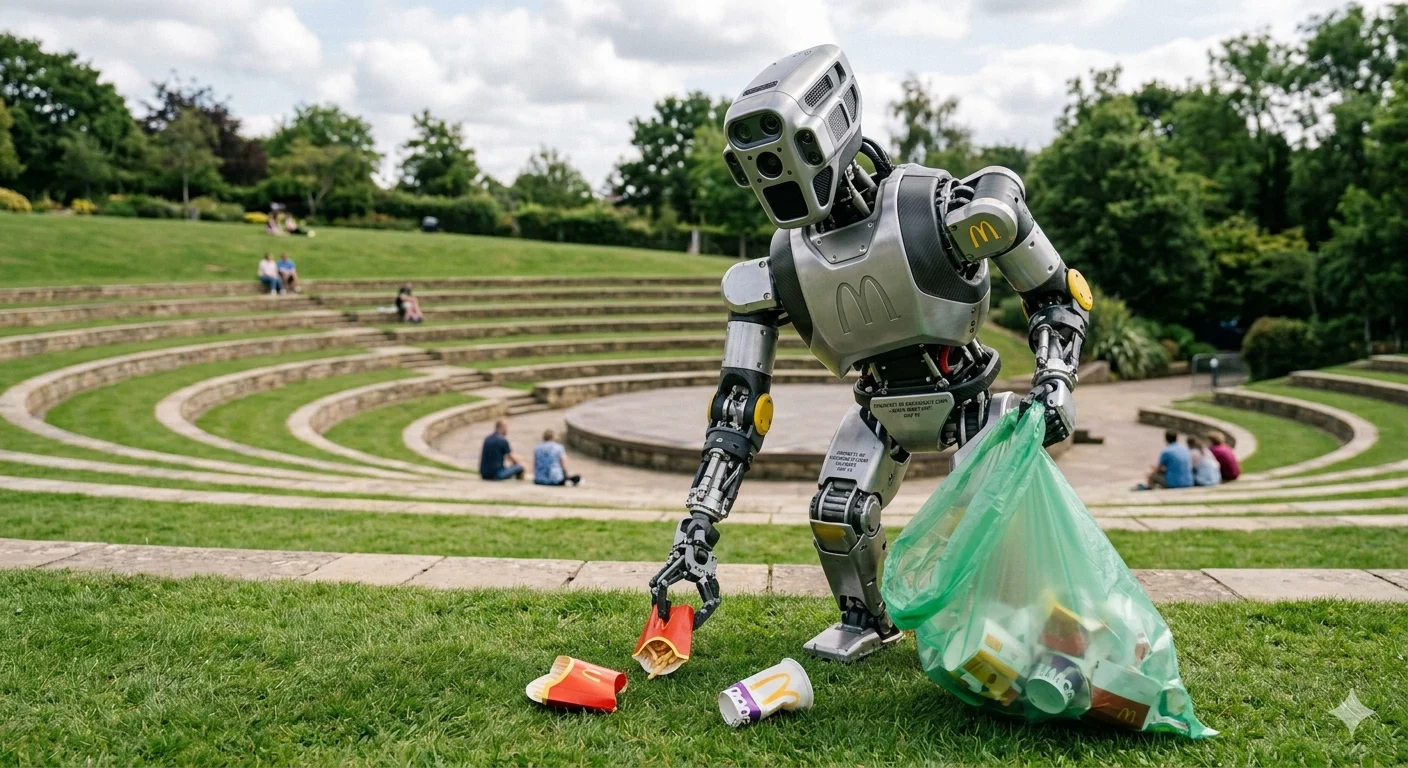 McDonalds Litter Picking Robot
