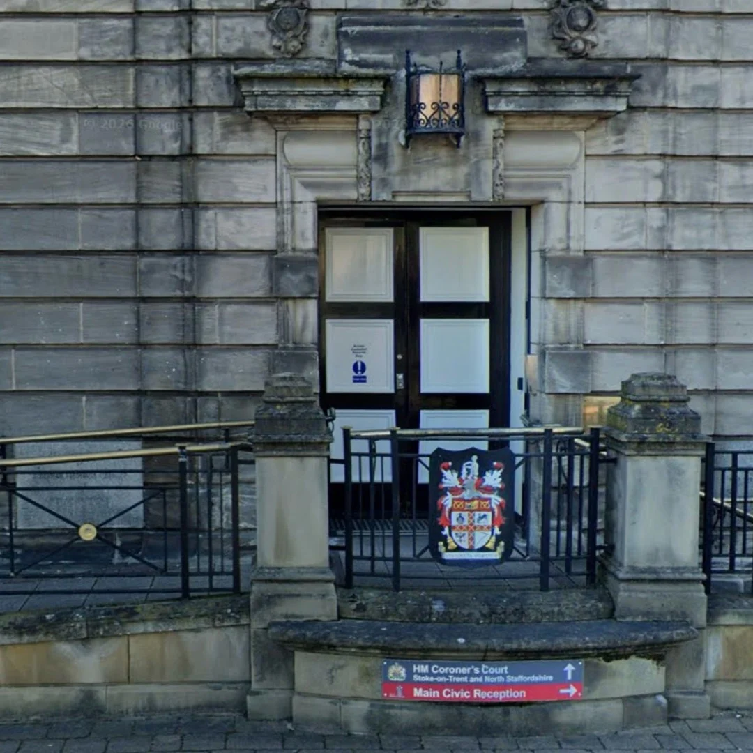 Outside view of the Stoke Coroner's Office